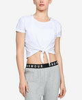 Under Armour Front-Tie Cropped T-Shirt, Size Large by Vanessa Jane