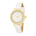 Avera Georgia Crystal Watch With Leather Strap by Avera Group