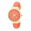 Avera Reyna Leather Cuff Watch In Brown by Avera Group