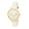 Avera Reyna Leather Cuff Watch In Brown by Avera Group
