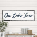 On Lake Time Sign by Tailored Canvases