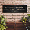 Welcome To Our Deck Sign II by Tailored Canvases
