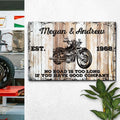 Motorcycle Wood Sign by Tailored Canvases