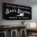 Billiards Room Sign by Tailored Canvases