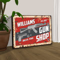 Gun Shop Sign II by Tailored Canvases