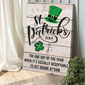 St. Patrick's Day Sign IV by Tailored Canvases