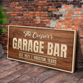 Rustic Garage Bar Wood Sign by Tailored Canvases