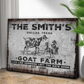 Goat Farm Sign II by Tailored Canvases