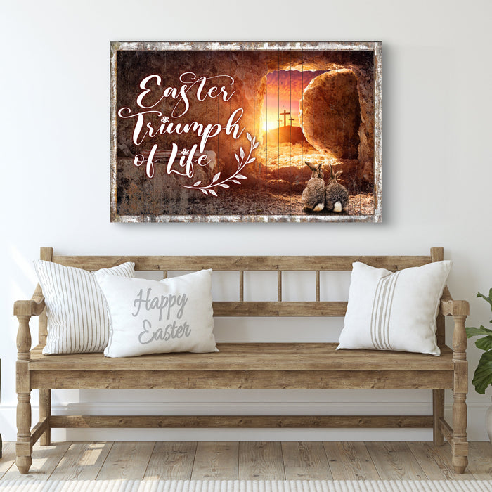 Easter Triumph Of Life Sign by Tailored Canvases