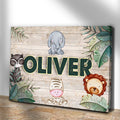 Safari Kids Room Sign by Tailored Canvases