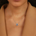 Natural Tanzanite Dancing Stone Pendant Necklace by Fine Color Jewels
