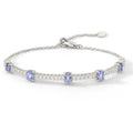 Tanzanite Adjustable Bracelet by Fine Color Jewels