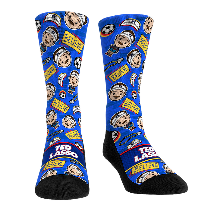 Ted Lasso - Ted Lasso - Chibi All-Over by Rock 'Em Socks