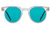 Spitfire Teddy Boy Sunglasses - Clear/Turquoise