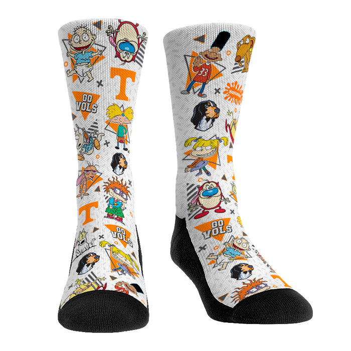 Tennessee Volunteers - 90's Nickelodeon Characters All-Over by Rock 'Em Socks
