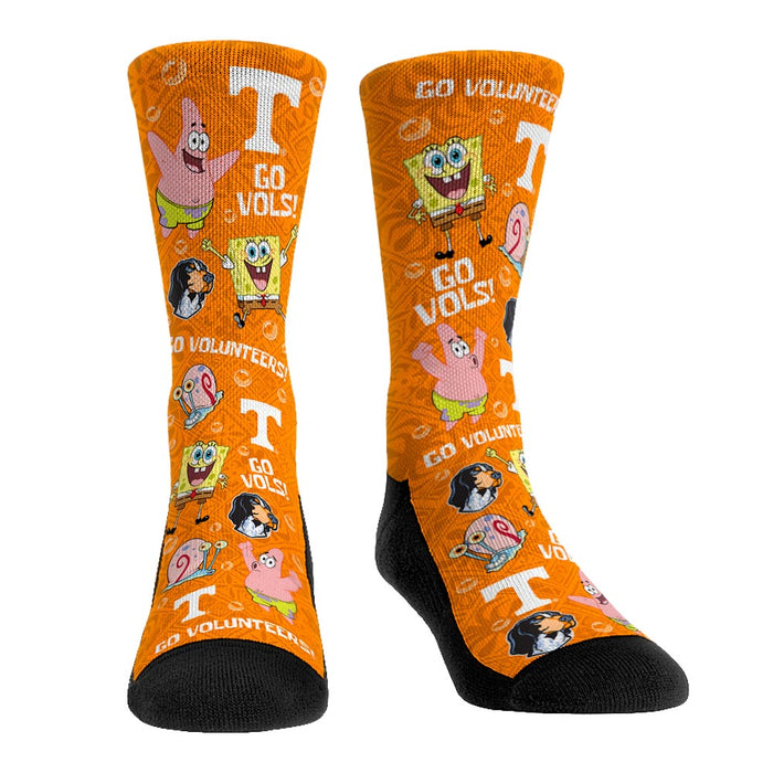 Tennessee Volunteers - SpongeBob SquarePants Characters All-Over by Rock 'Em Socks
