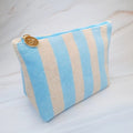 Terry Striped Everything Pouch Cosmetic Case