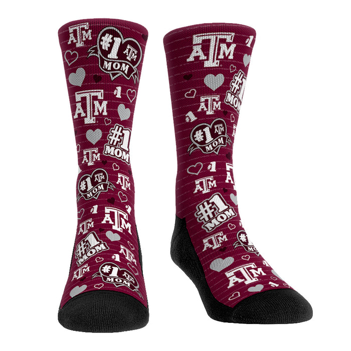 Texas A&M Aggies - #1 Mom by Rock 'Em Socks