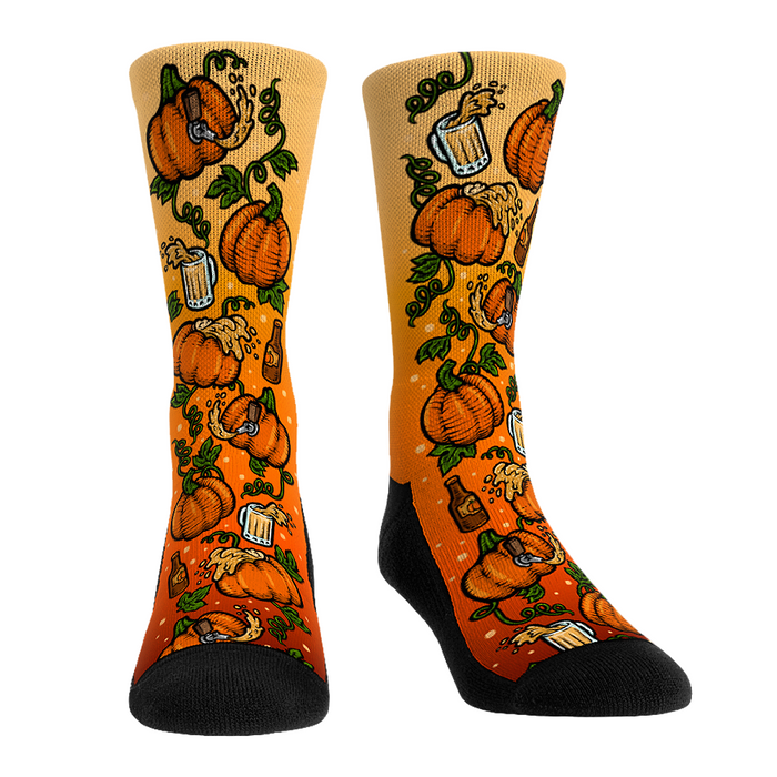 Pumpkin Beer - All-Over by Rock 'Em Socks