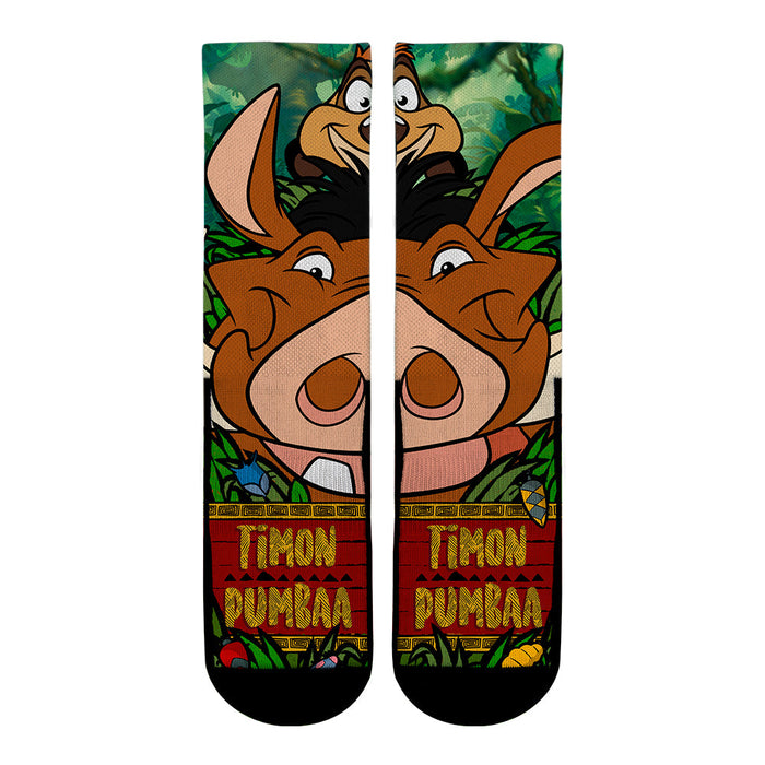 The Lion King - Timon & Pumbaa - Split Face by Rock 'Em Socks