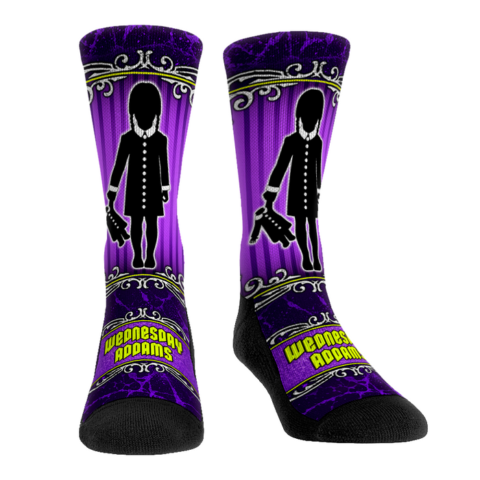 The Addams Family - Wednesday Silhouette by Rock 'Em Socks