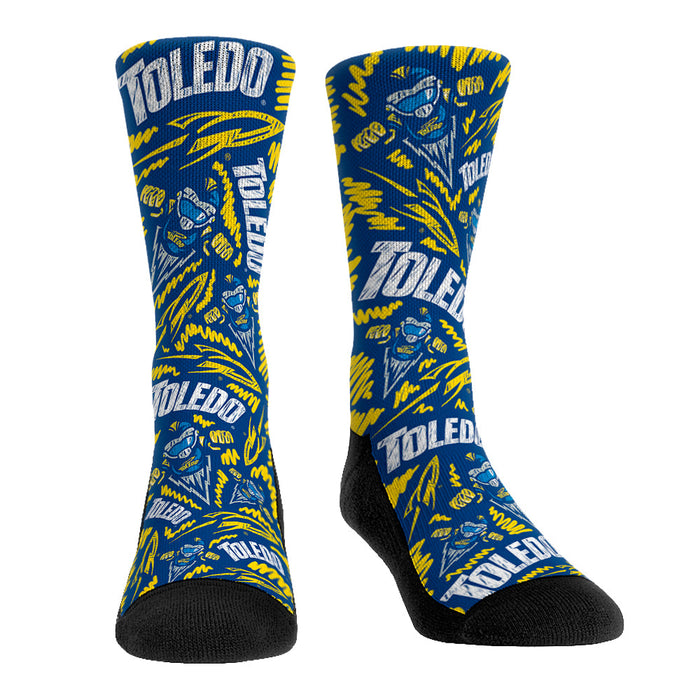 Toledo Rockets - Logo Sketch by Rock 'Em Socks