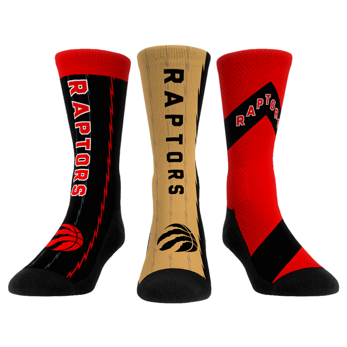 Toronto Raptors - Ultimate Jersey - 3-Pack by Rock 'Em Socks