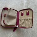 Sophia Full-Grain Leather Travel Jewelry Organizer by MiamiLeathers.com