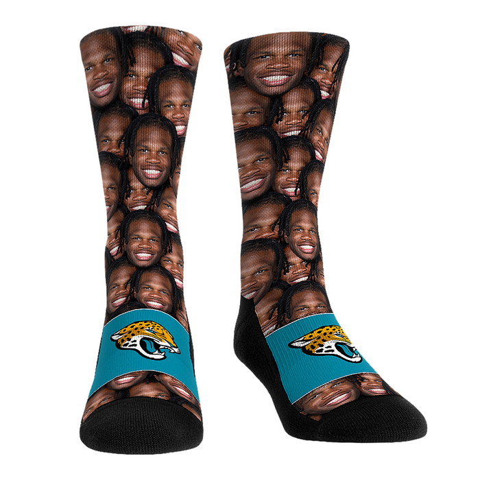 Travis Hunter - Jacksonville Jaguars - Face Repeat by Rock 'Em Socks