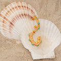 Turquoise Sea Hoop Earrings by Christina Greene