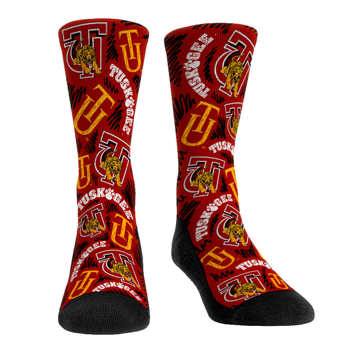 Tuskegee Golden Tigers - Logo Sketch by Rock 'Em Socks
