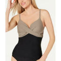 Island Escape Gemini Colorblocked Push-up Tankini Top by Vanessa Jane