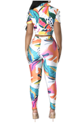 Two Piece Print Legging Set by The House of Stylez
