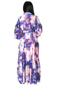 Two Piece Tie Dye Crop Top Maxi Skirt Set by The House of Stylez