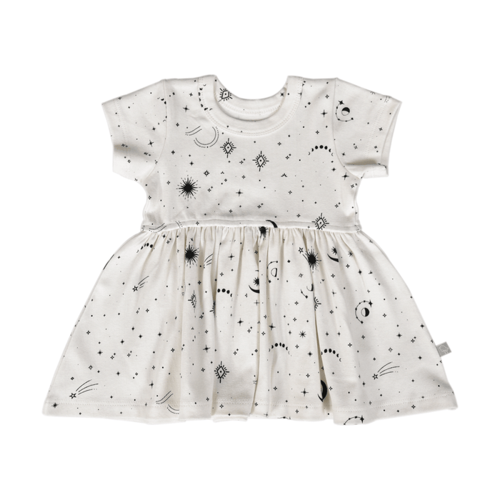 short sleeve twirl dress | celestial by Finn + Emma
