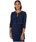 Alex Evenings Womens Bolero Cardigan Sweater, Blue, 10 by Vanessa Jane