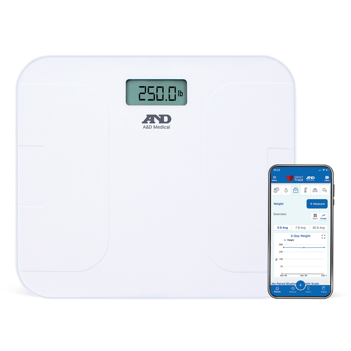 A&D Premium Wireless Weight Scale with Bluetooth Connectivity by Pasteur Pharmacy