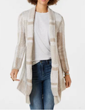 Style & Co Petite Plaid Boucle Cardigan, Size PL by Vanessa Jane
