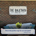 Family Patio Sign by Tailored Canvases