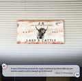 Land And Cattle Rustic Sign II by Tailored Canvases