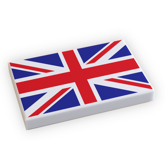 UK Flag (2x3 Tile) made using LEGO part by B3 Customs