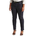 Lauren Ralph Lauren Mid-Rise Straight Jeans – Coated Navy Wash by Vanessa Jane
