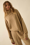 Promise the Label Textured Mock-Neck Sweater