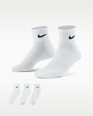 Nike 3pk Men’s Everyday Training Dri-Fit Ankle Socks, Size L - White Color by Price Is Right Miami