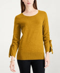 Alfani Womens Bow Sleeve Pullover Sweater by Vanessa Jane