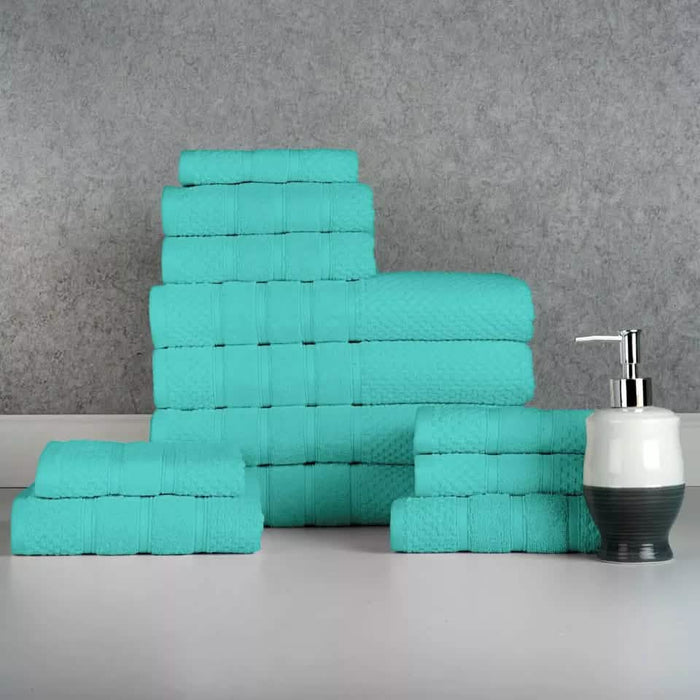 12-Piece: Bibb Home Egyptian Cotton Towel Set by DailySale
