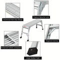 Portable Bench Folding Ladder Stool with Non-Slip Design by DailySale