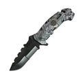 2-Pack: 5" Spring Assisted Knife with Camo Nylon Fiber Handle by DailySale