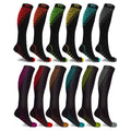 12-Pairs: Athletic Graduated Knee-High Compression Socks by DailySale