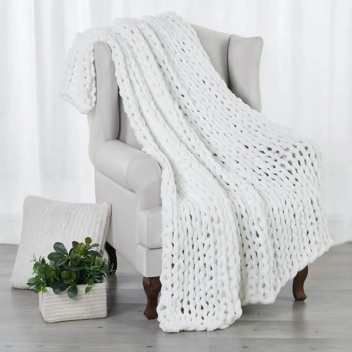50" X 60" Kathy Ireland Chunky Chenille Plush Throw by DailySale